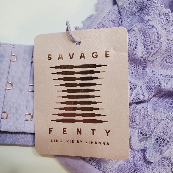 Savage x Fenty Balconette Bra 38DD Womens Savage Not Sorry Unlined Lace New - Picture 8 of 8